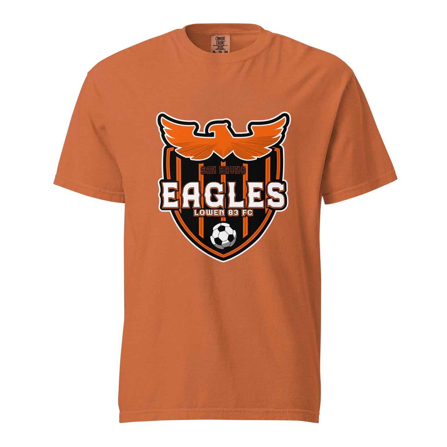 Signature | Comfort Colors T-Shirt | San Bruno Eagles | Shield Logo