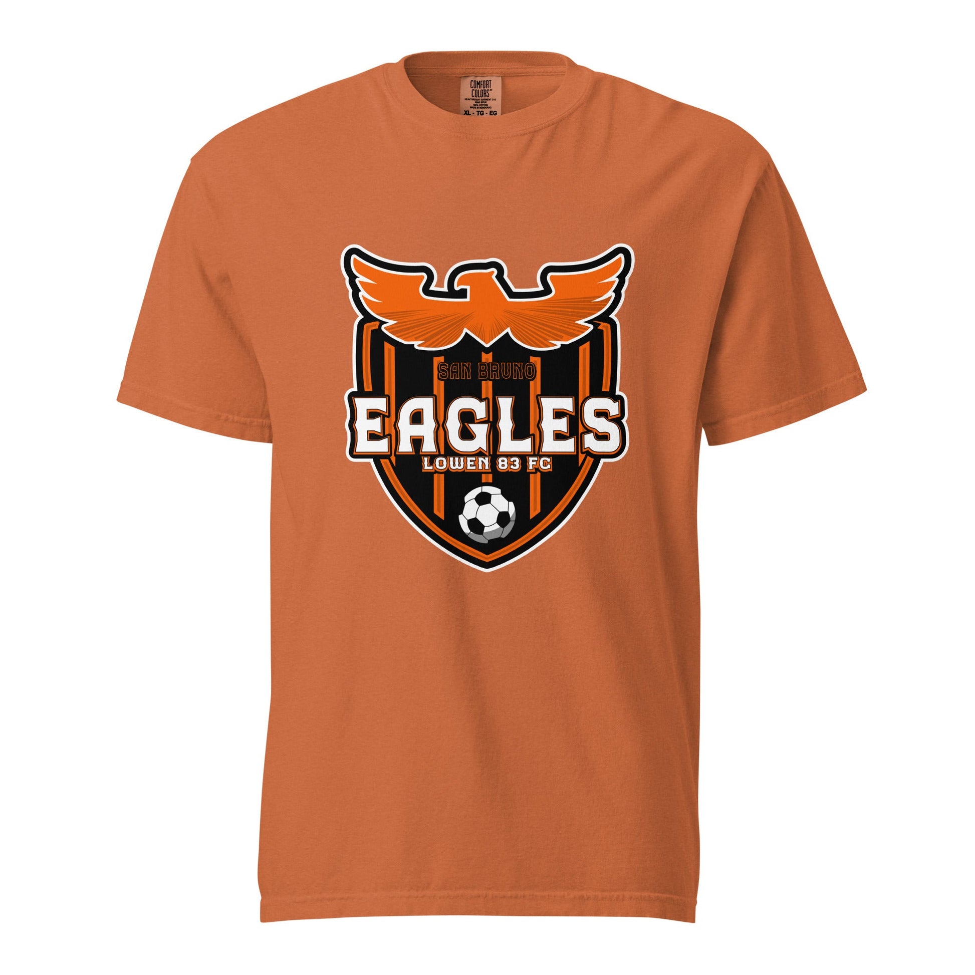 Signature | Comfort Colors T-Shirt | San Bruno Eagles | Shield Logo