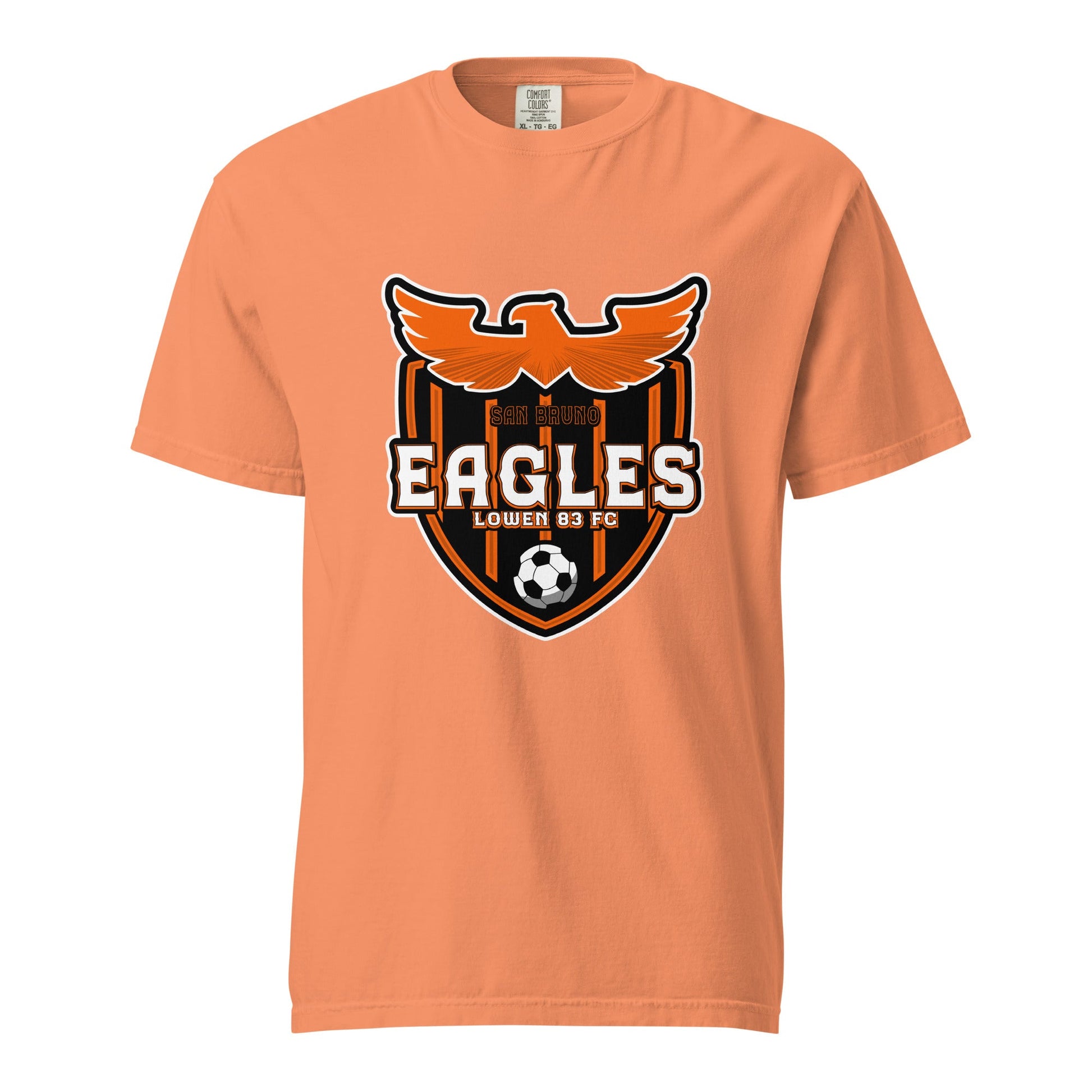 Signature | Comfort Colors T-Shirt | San Bruno Eagles | Shield Logo