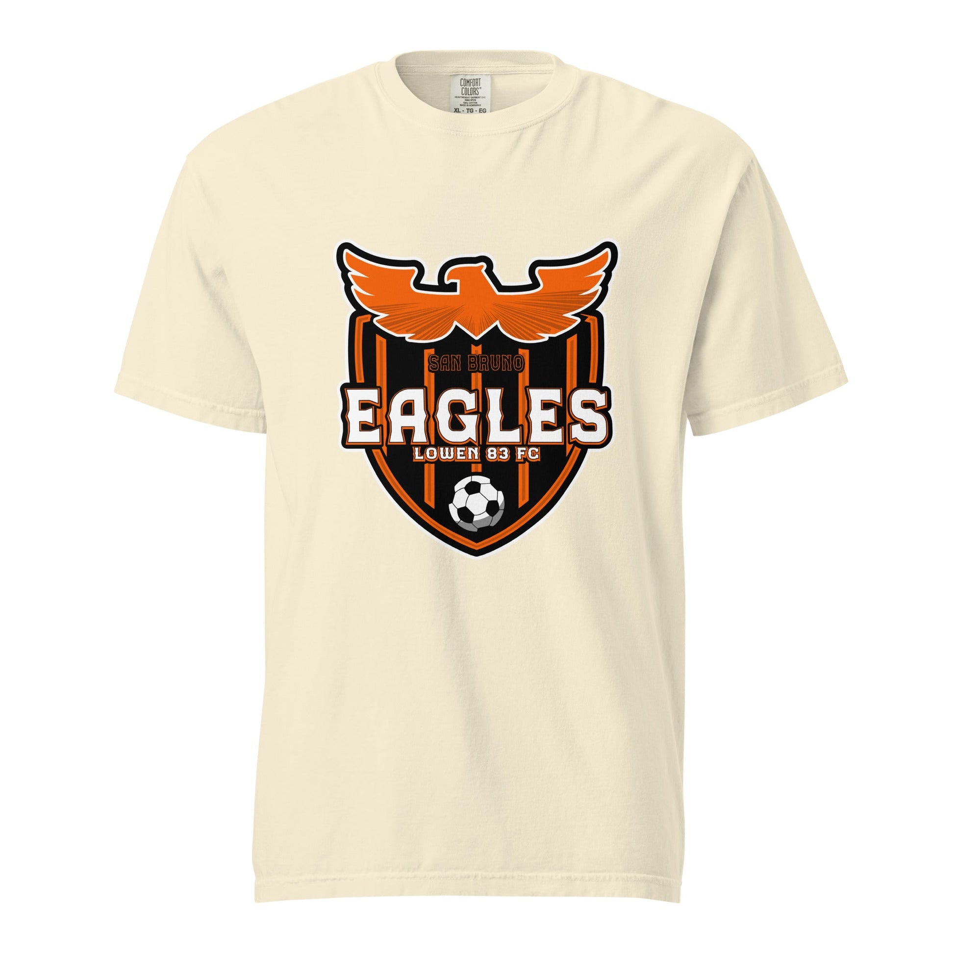 Signature | Comfort Colors T-Shirt | San Bruno Eagles | Shield Logo