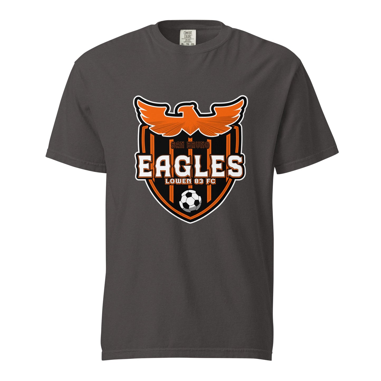 Signature | Comfort Colors T-Shirt | San Bruno Eagles | Shield Logo
