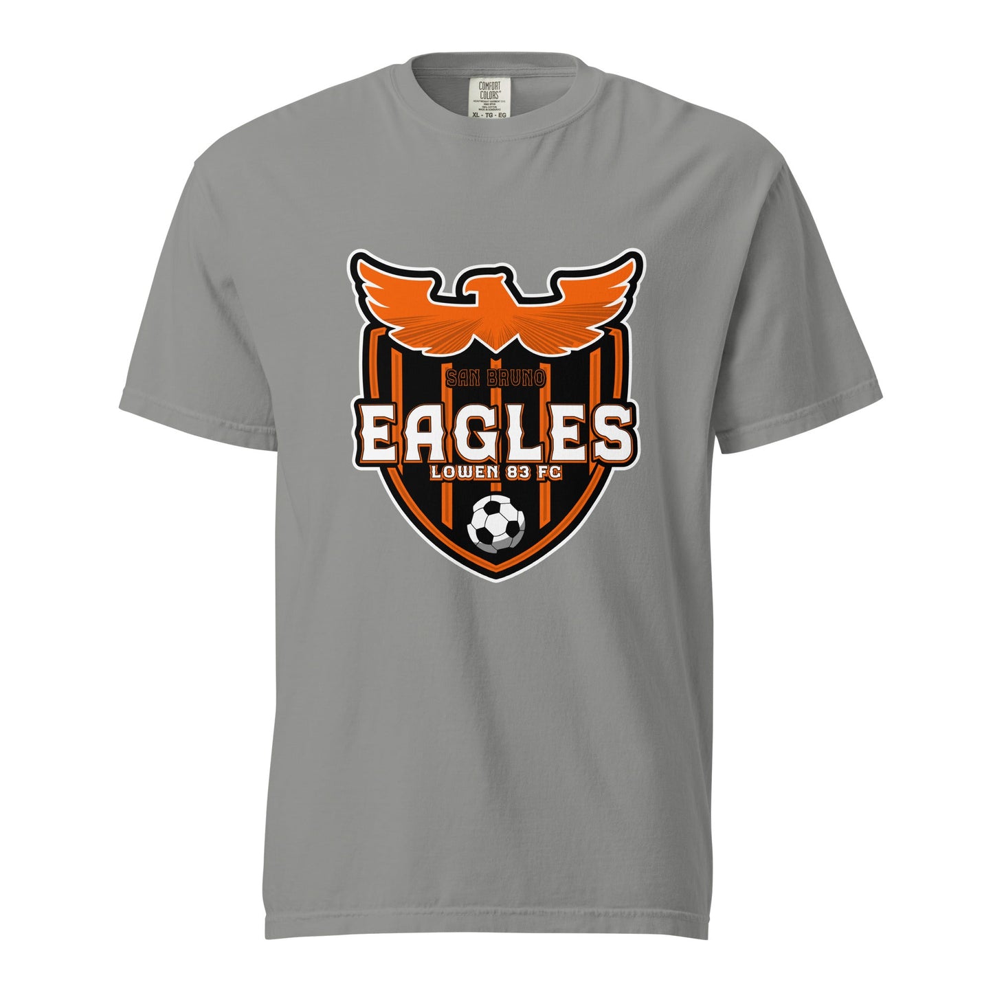 Signature | Comfort Colors T-Shirt | San Bruno Eagles | Shield Logo