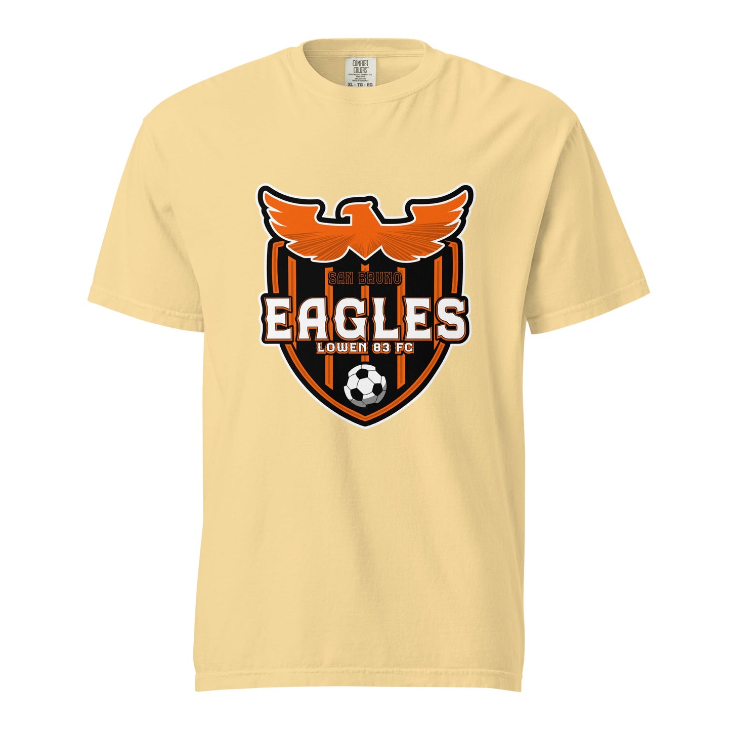 Signature | Comfort Colors T-Shirt | San Bruno Eagles | Shield Logo