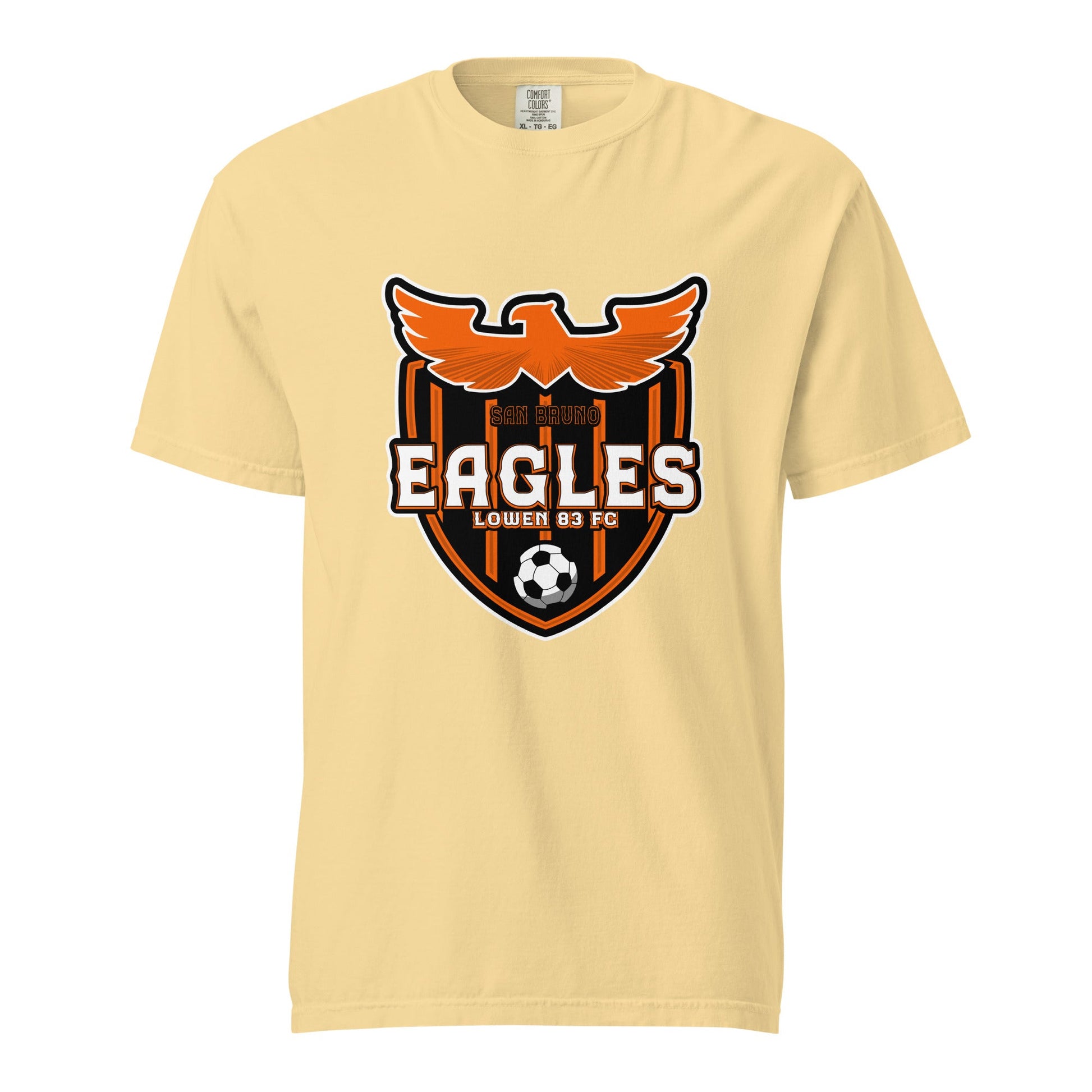 Signature | Comfort Colors T-Shirt | San Bruno Eagles | Shield Logo