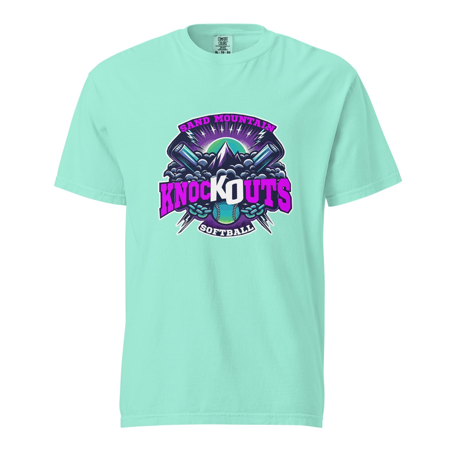 Signature | Comfort Colors T-Shirt | Sand Mountain Knockouts | Ball & Bat Logo