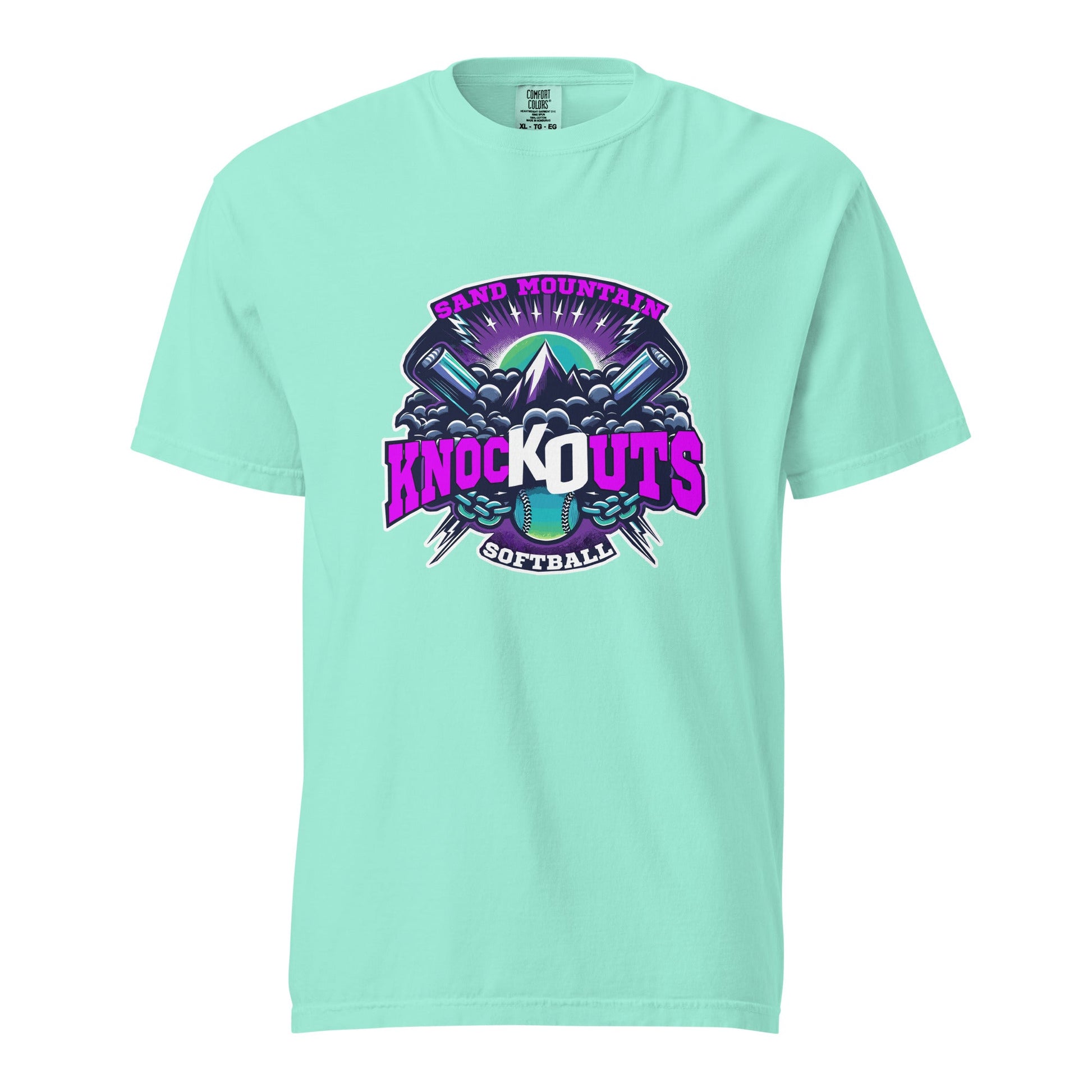 Signature | Comfort Colors T-Shirt | Sand Mountain Knockouts | Ball & Bat Logo