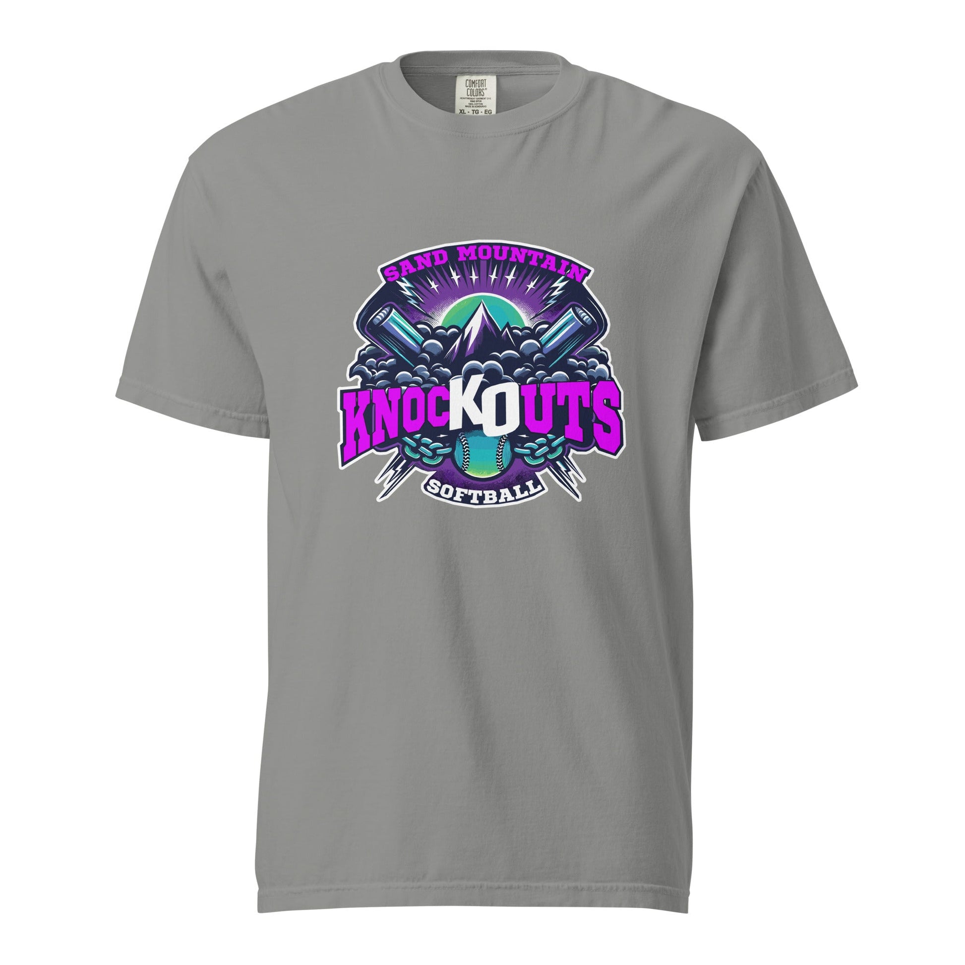 Signature | Comfort Colors T-Shirt | Sand Mountain Knockouts | Ball & Bat Logo