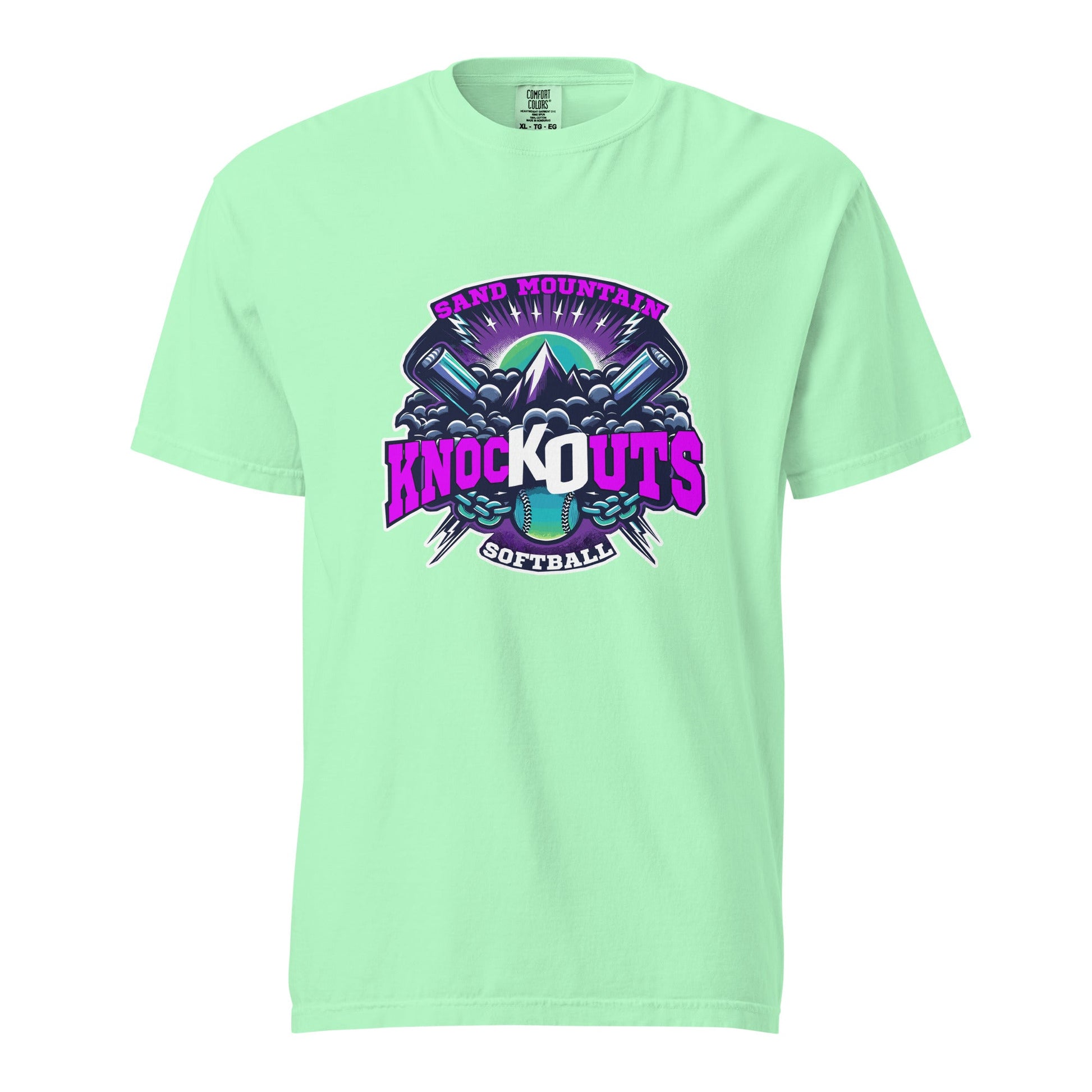 Signature | Comfort Colors T-Shirt | Sand Mountain Knockouts | Ball & Bat Logo