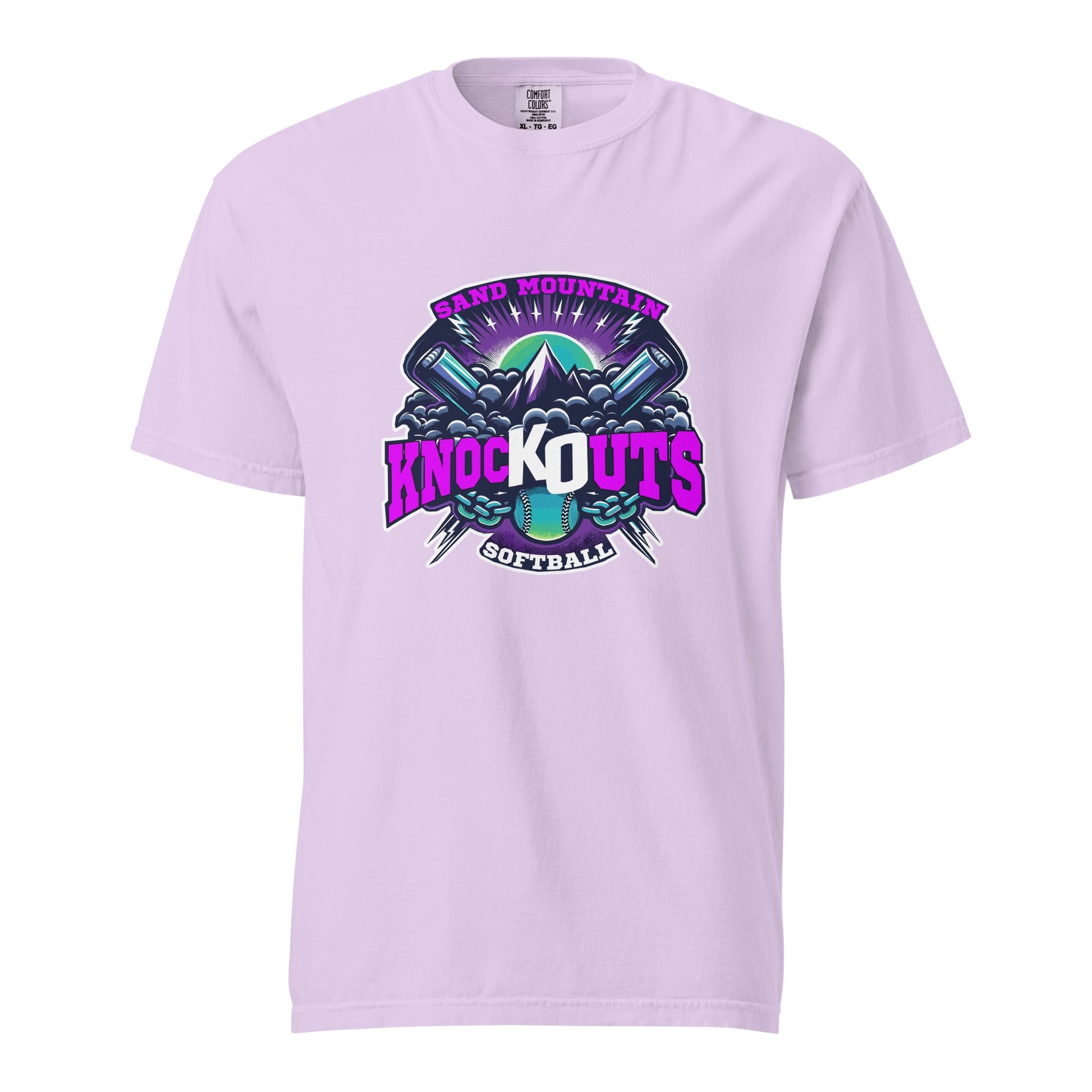 Signature | Comfort Colors T-Shirt | Sand Mountain Knockouts | Ball & Bat Logo