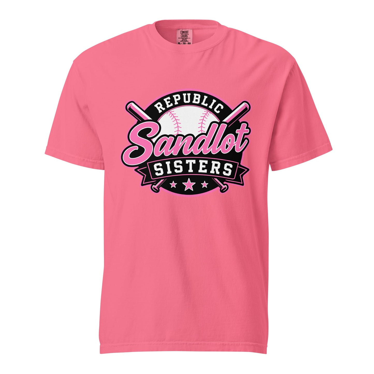 Signature | Comfort Colors T-Shirt | Sandlot Sisters | Badge Logo
