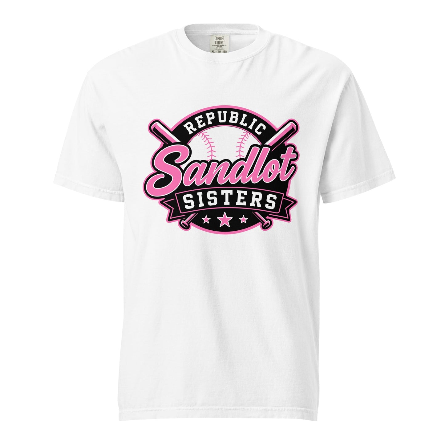 Signature | Comfort Colors T-Shirt | Sandlot Sisters | Badge Logo