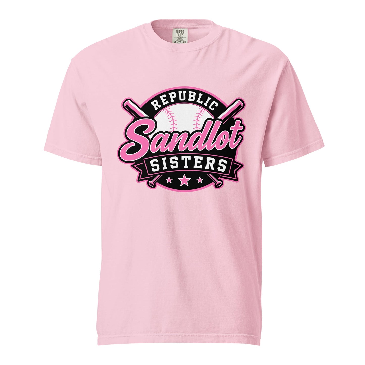 Signature | Comfort Colors T-Shirt | Sandlot Sisters | Badge Logo