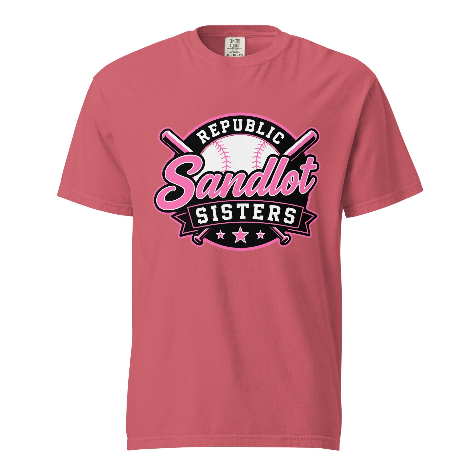Signature | Comfort Colors T-Shirt | Sandlot Sisters | Badge Logo
