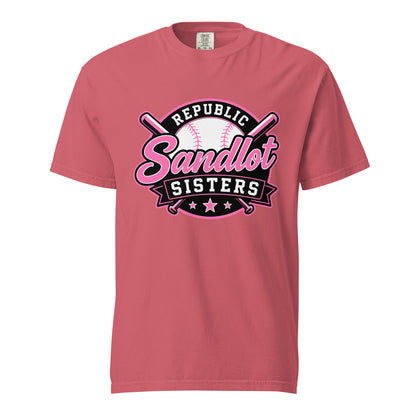 Signature | Comfort Colors T-Shirt | Sandlot Sisters | Badge Logo