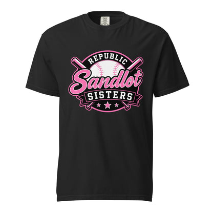Signature | Comfort Colors T-Shirt | Sandlot Sisters | Badge Logo