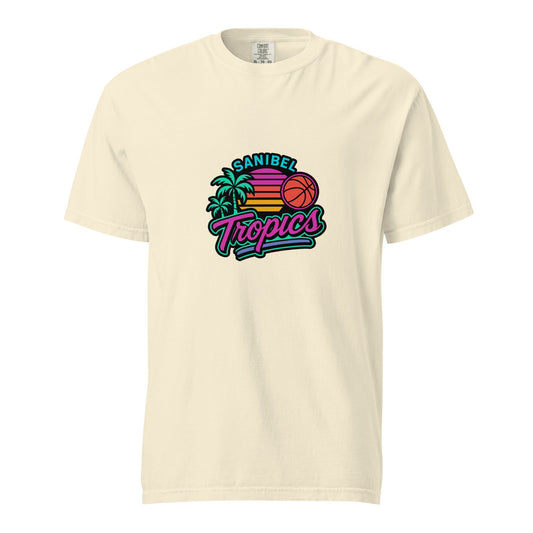 Signature | Comfort Colors T-Shirt | Sanibel Tropics | Coastal Clash Logo
