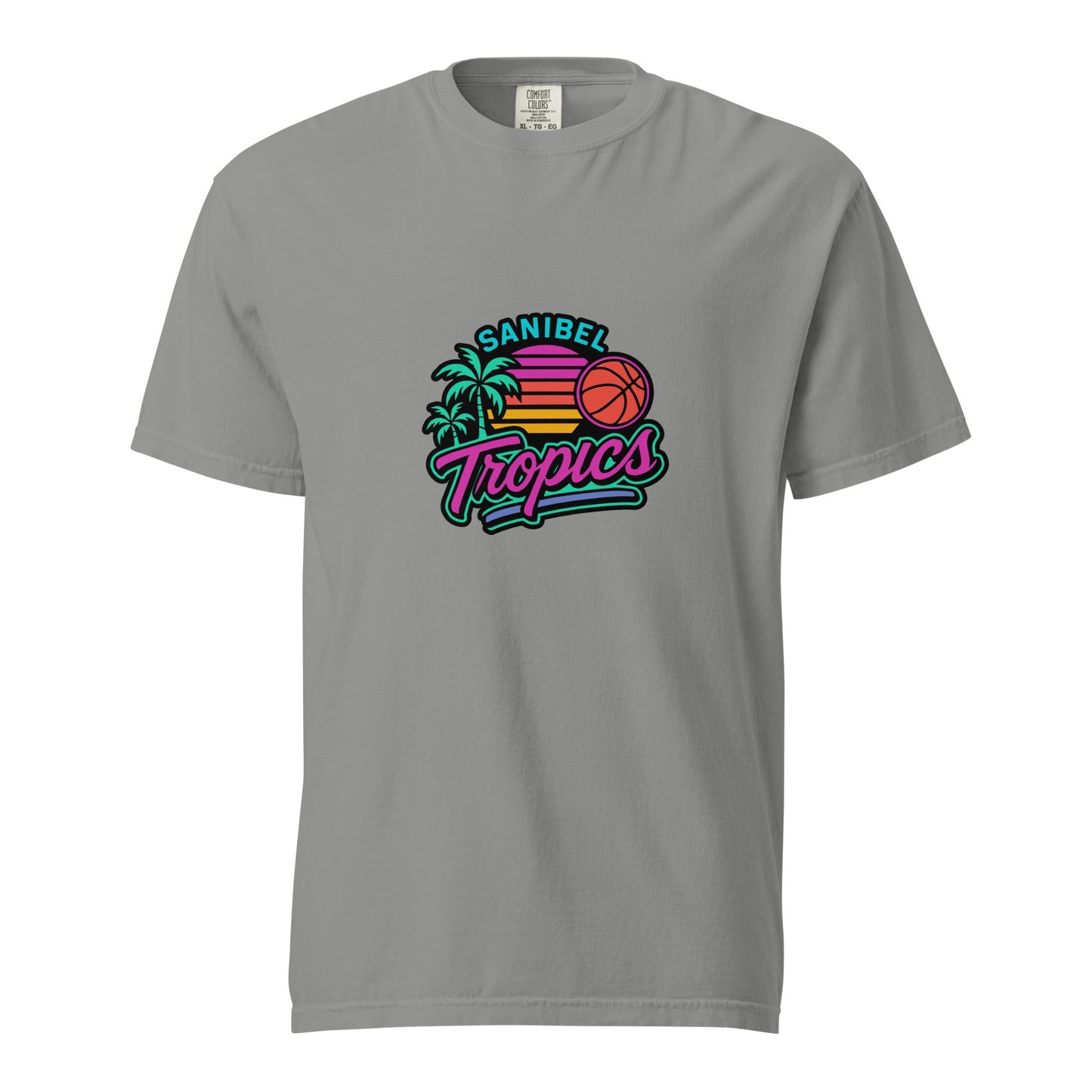 Signature | Comfort Colors T-Shirt | Sanibel Tropics | Coastal Clash Logo