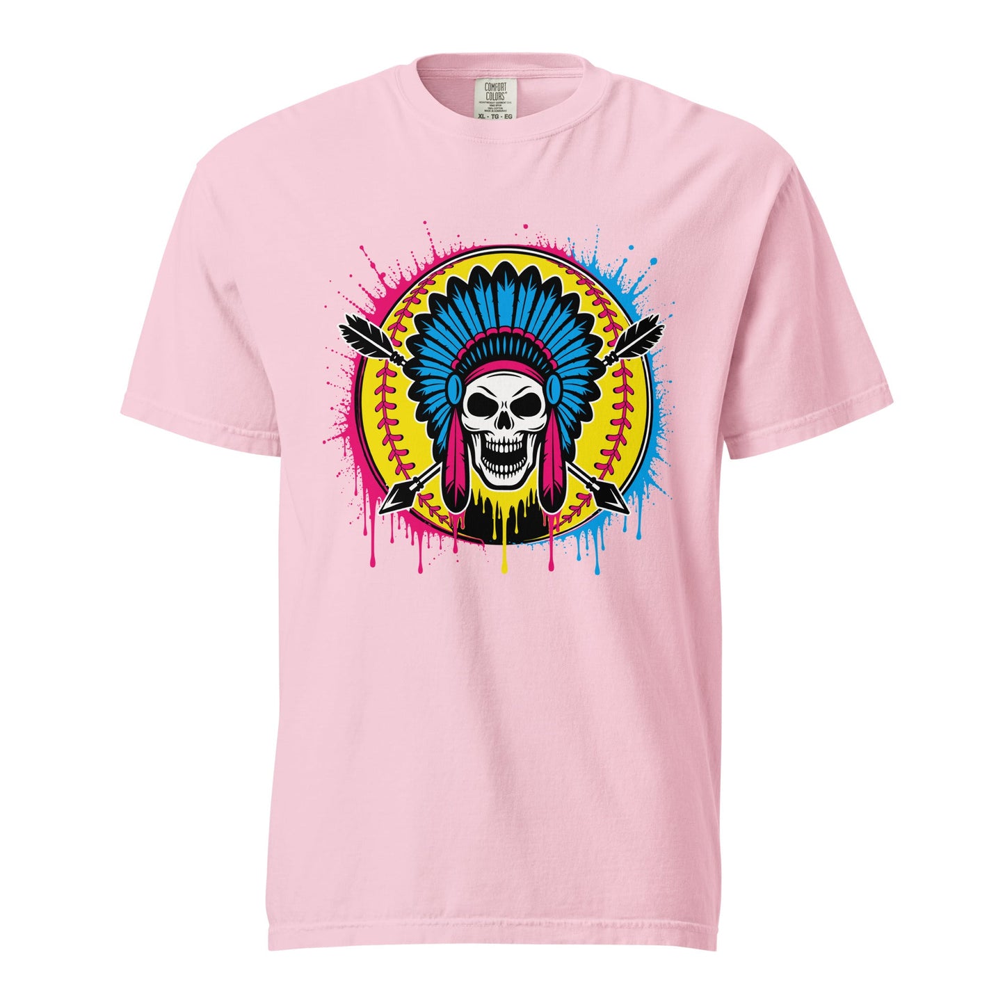 Signature | Comfort Colors T-Shirt | Savage Softball | Emblem Logo