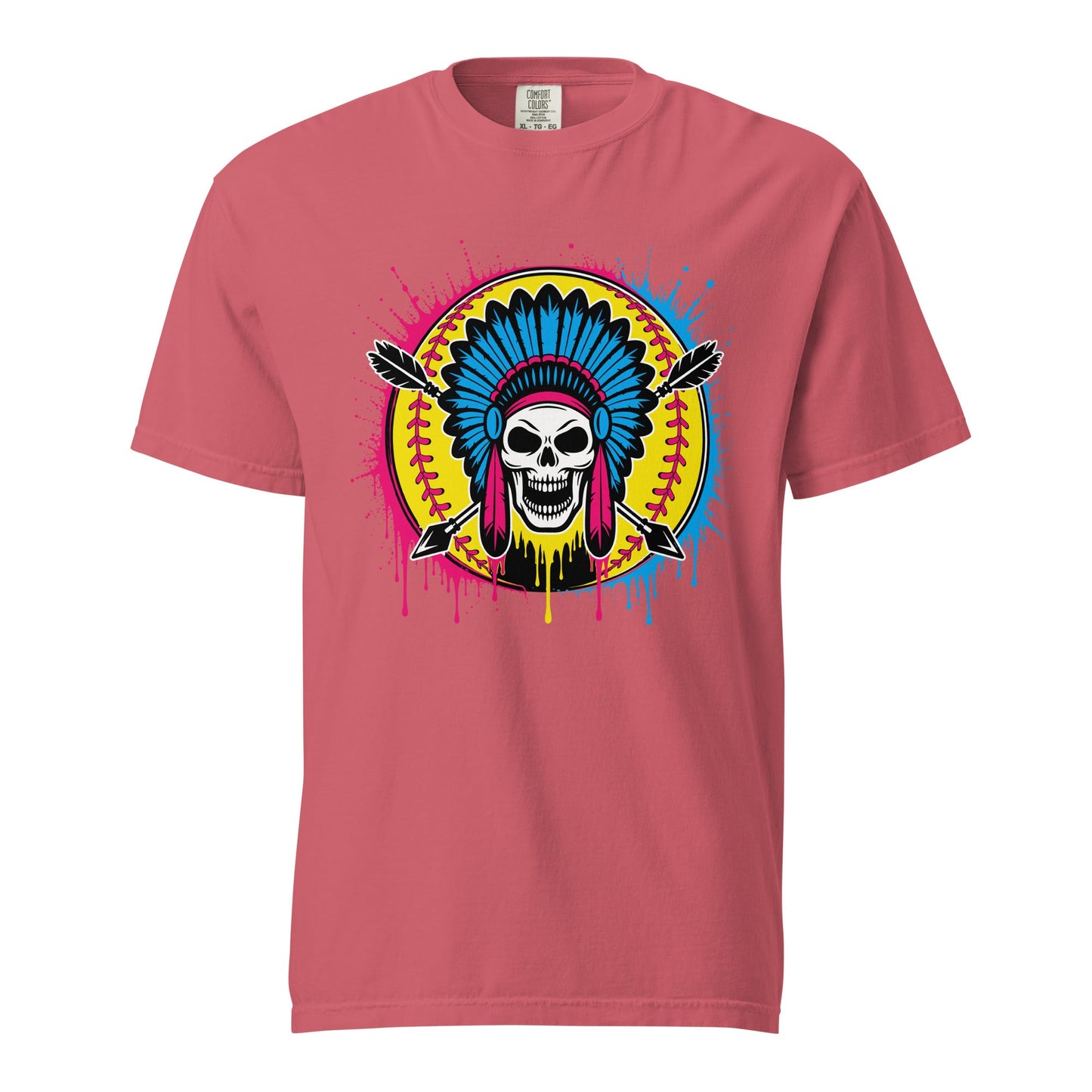 Signature | Comfort Colors T-Shirt | Savage Softball | Emblem Logo