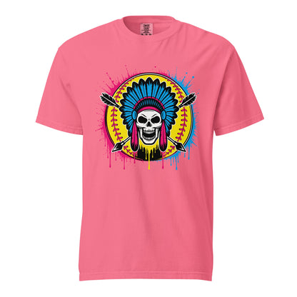 Signature | Comfort Colors T-Shirt | Savage Softball | Emblem Logo