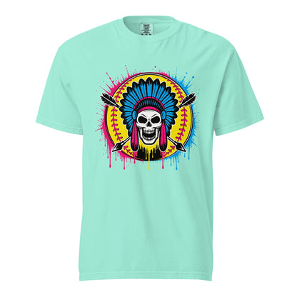 Signature | Comfort Colors T-Shirt | Savage Softball | Emblem Logo