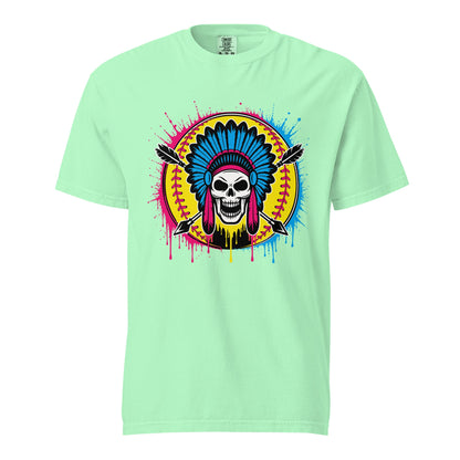 Signature | Comfort Colors T-Shirt | Savage Softball | Emblem Logo