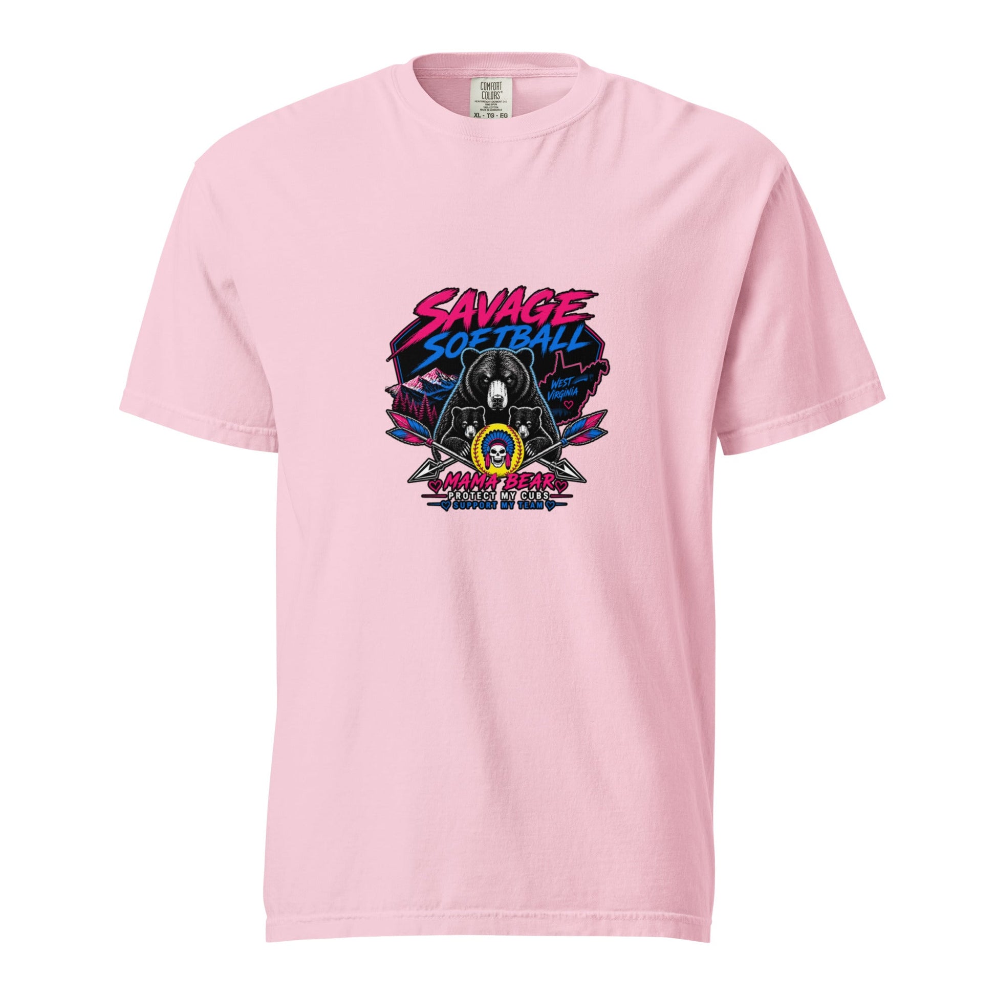Signature | Comfort Colors T-Shirt | Savage Softball | Mascot Logo