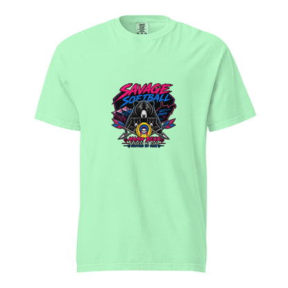 Signature | Comfort Colors T-Shirt | Savage Softball | Mascot Logo