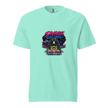 Signature | Comfort Colors T-Shirt | Savage Softball | Mascot Logo