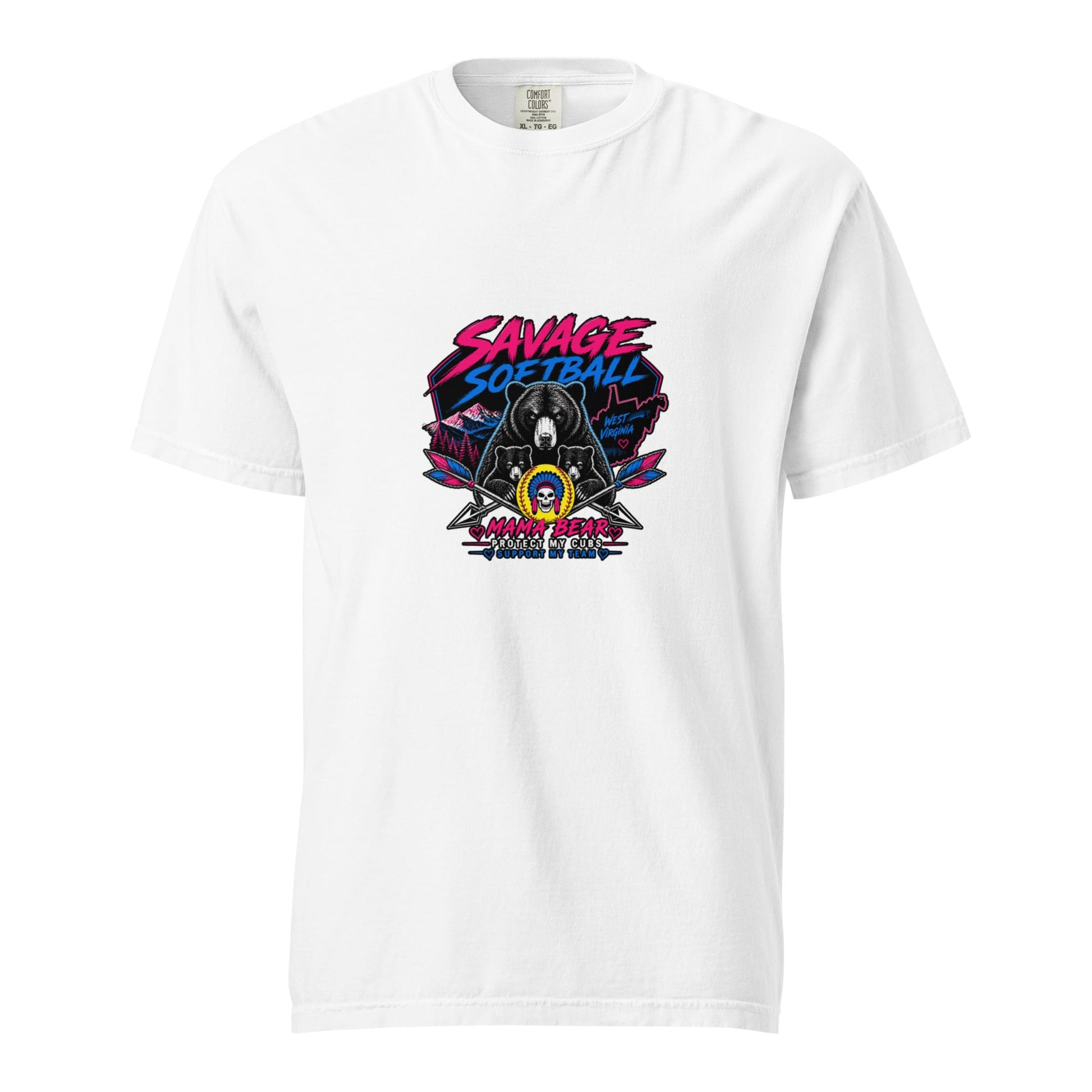 Signature | Comfort Colors T-Shirt | Savage Softball | Mascot Logo