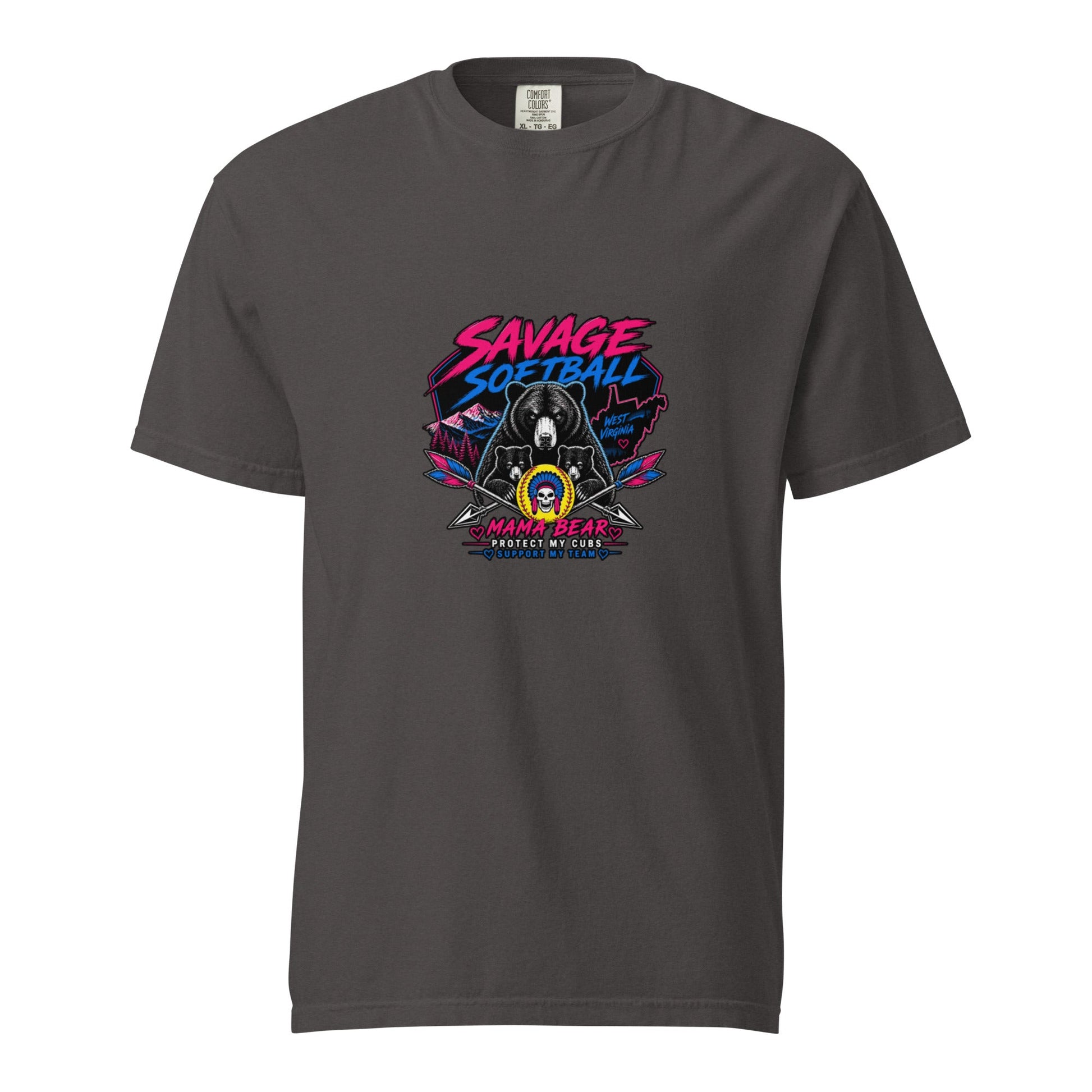 Signature | Comfort Colors T-Shirt | Savage Softball | Mascot Logo