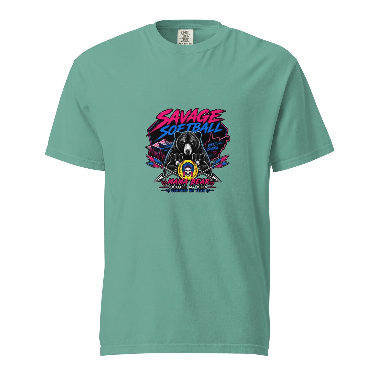 Signature | Comfort Colors T-Shirt | Savage Softball | Mascot Logo