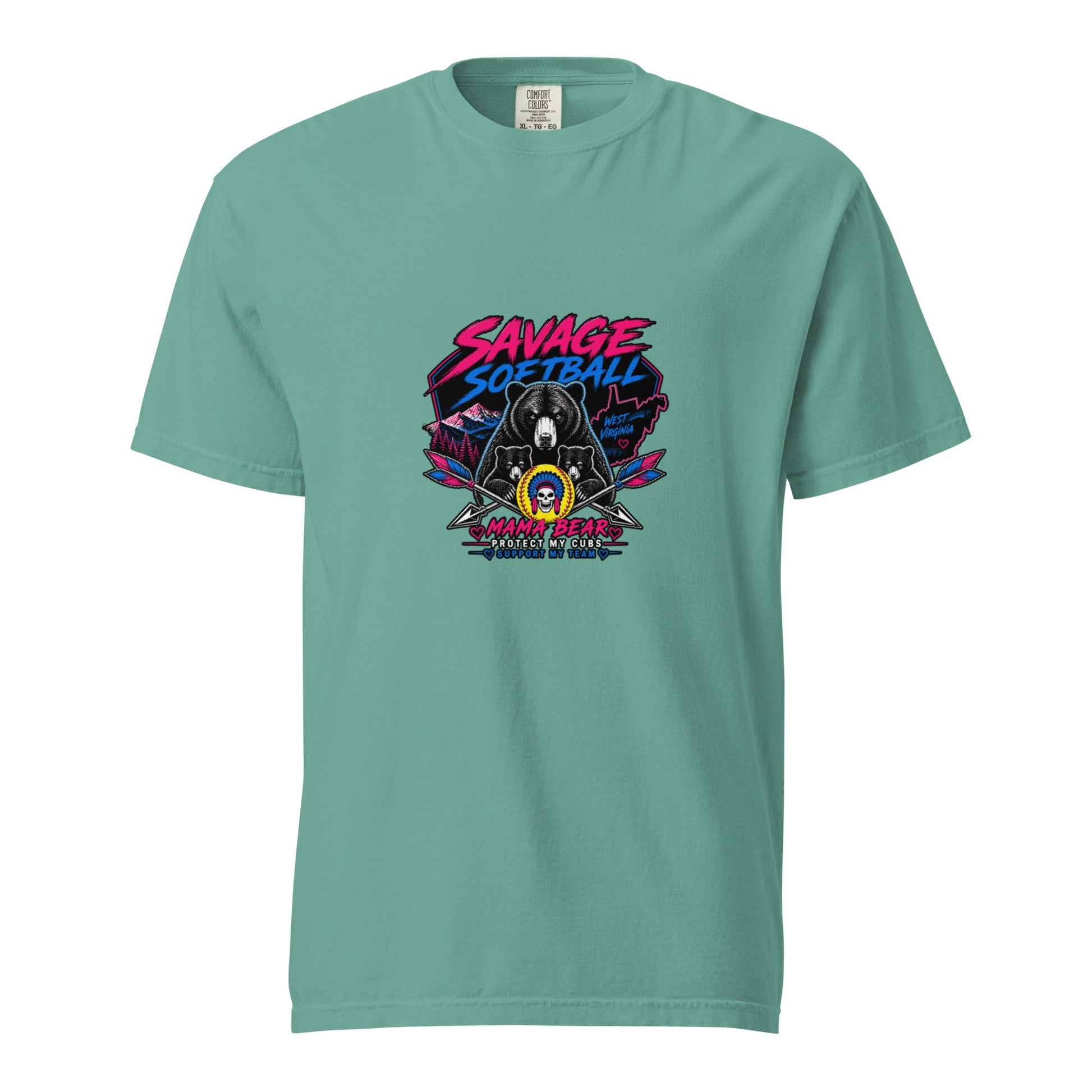 Signature | Comfort Colors T-Shirt | Savage Softball | Mascot Logo