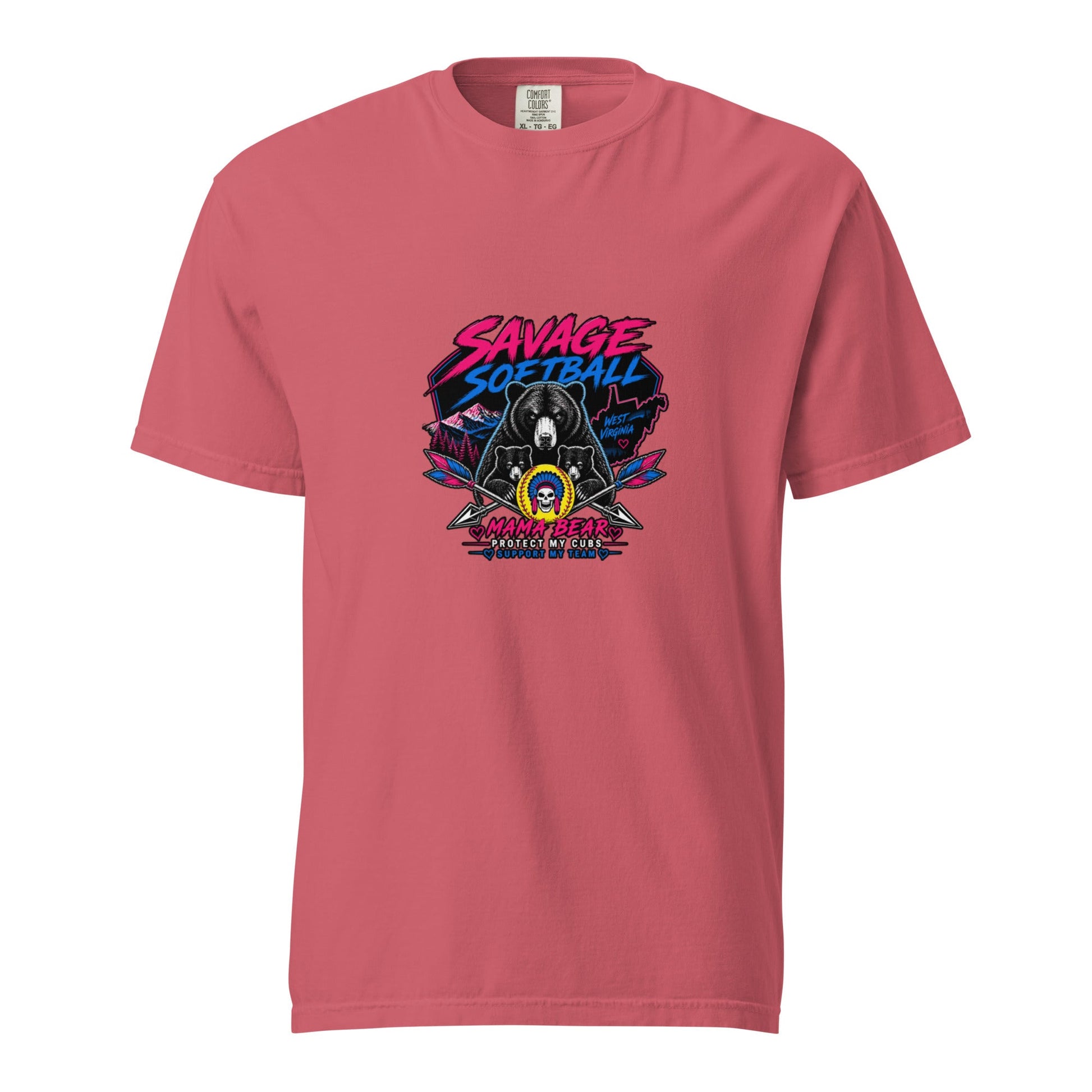 Signature | Comfort Colors T-Shirt | Savage Softball | Mascot Logo