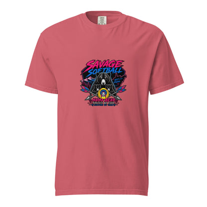 Signature | Comfort Colors T-Shirt | Savage Softball | Mascot Logo