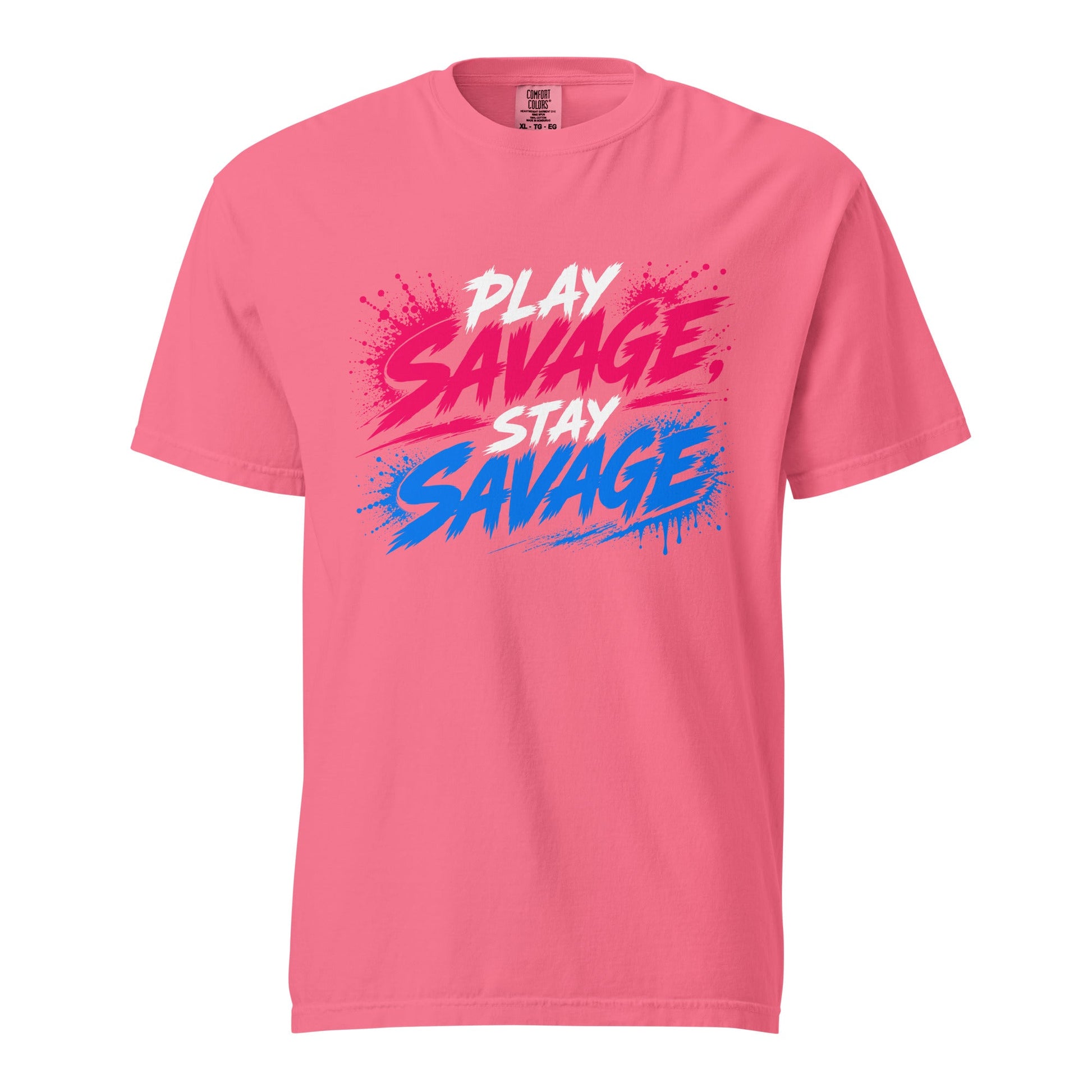 Signature | Comfort Colors T-Shirt | Savage Softball | Play Stay Logo