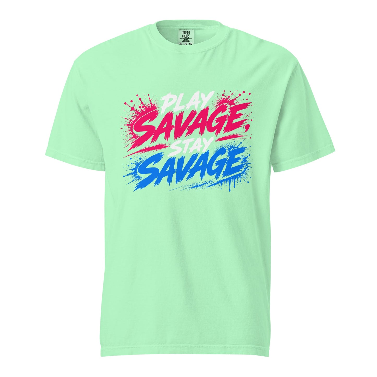 Signature | Comfort Colors T-Shirt | Savage Softball | Play Stay Logo