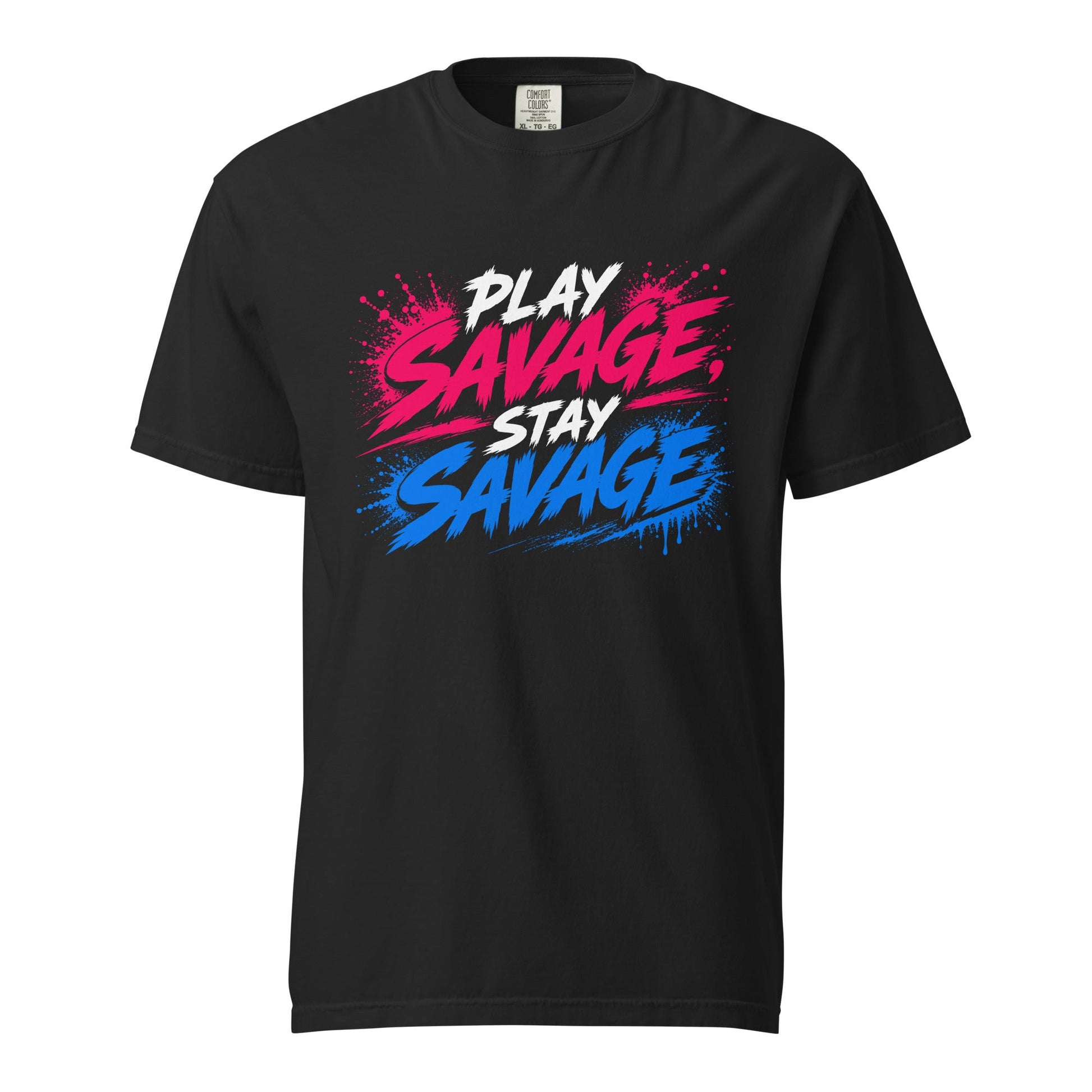 Signature | Comfort Colors T-Shirt | Savage Softball | Play Stay Logo