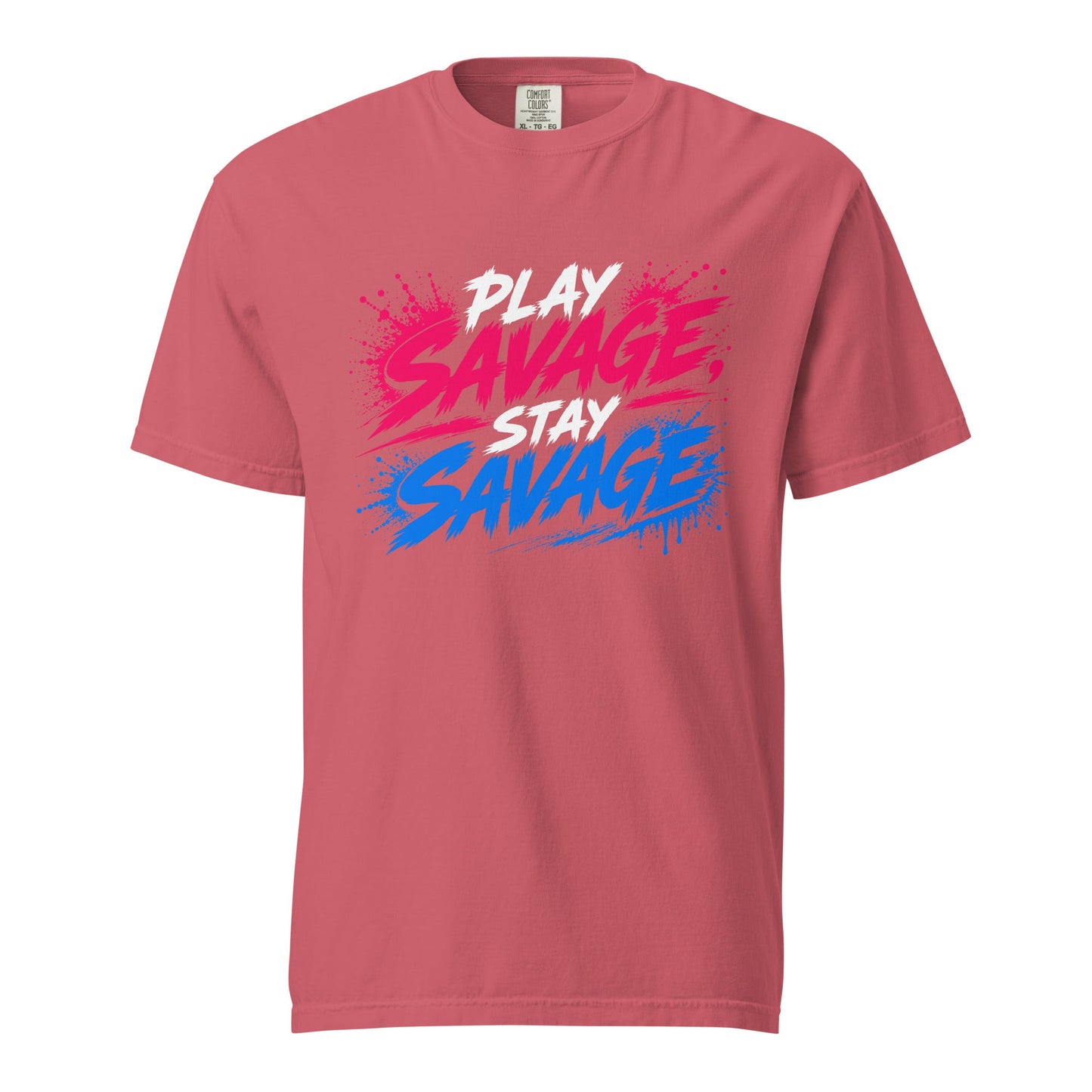 Signature | Comfort Colors T-Shirt | Savage Softball | Play Stay Logo