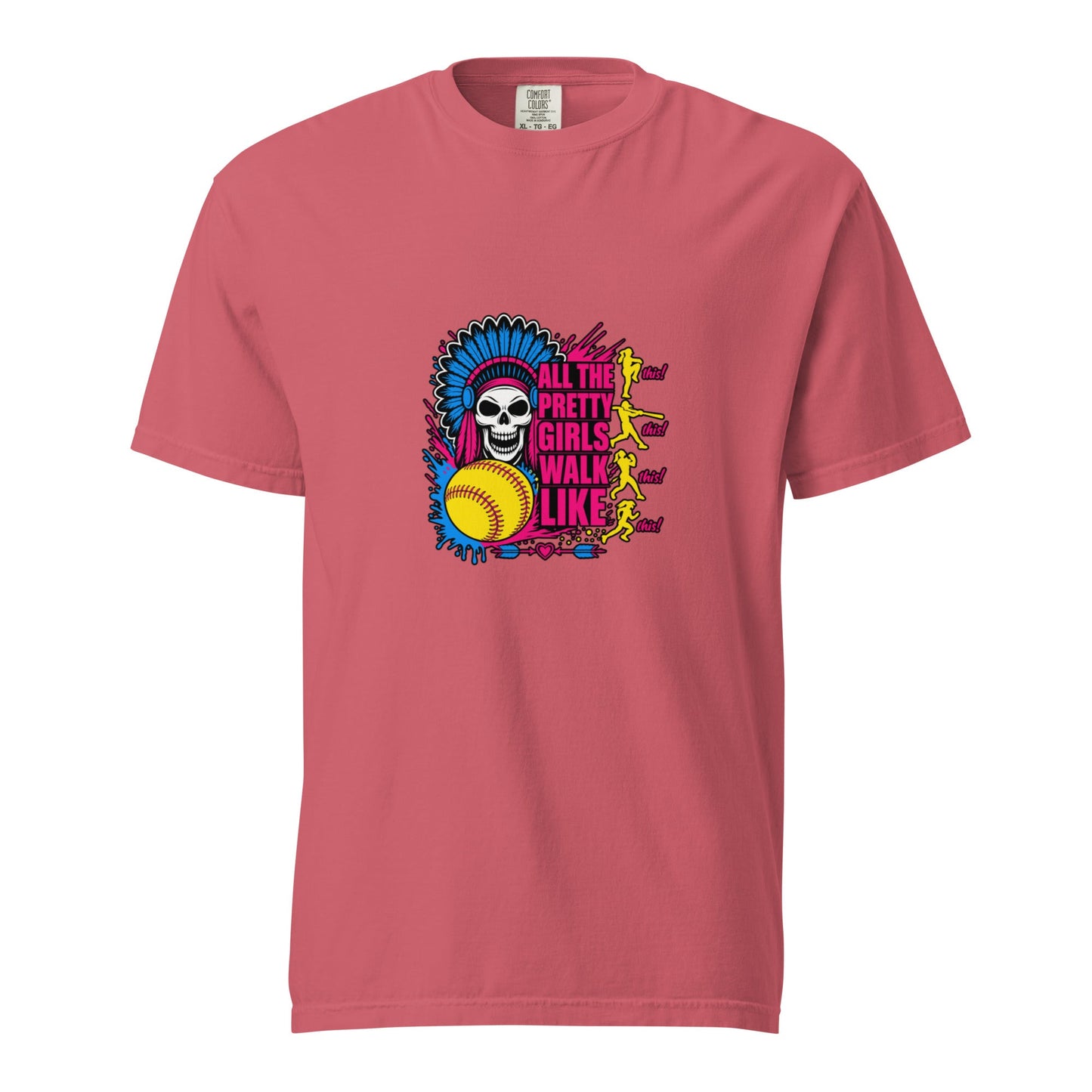 Signature | Comfort Colors T-Shirt | Savage Softball | Varsity Vanguard Logo