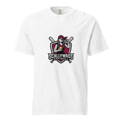 Signature | Comfort Colors T-Shirt | Scallywags Softball | Crest Logo