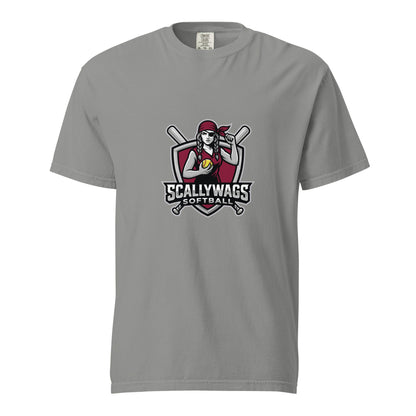 Signature | Comfort Colors T-Shirt | Scallywags Softball | Crest Logo