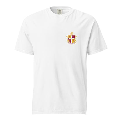 Signature | Comfort Colors T-Shirt | Scecina High School Track and Field | Crest Logo