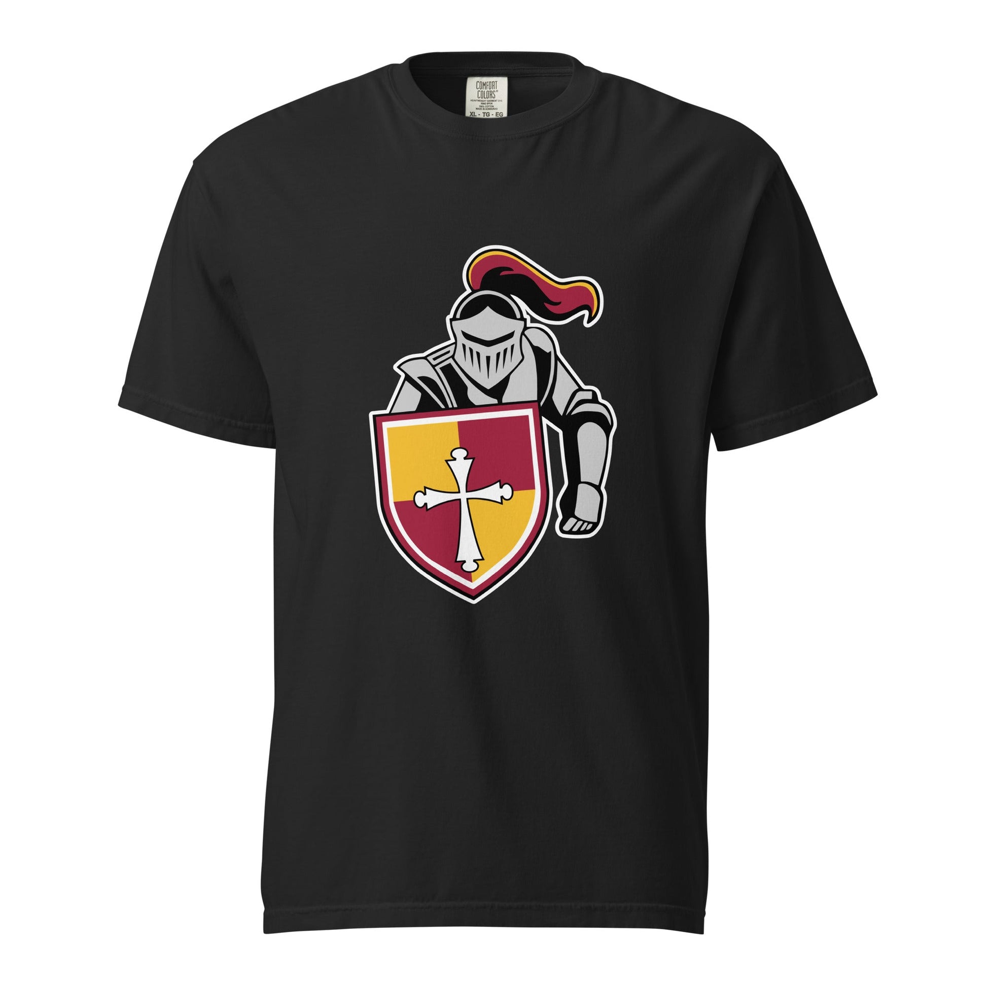 Signature | Comfort Colors T-Shirt | Scecina High School Track and Field | Crusader Logo