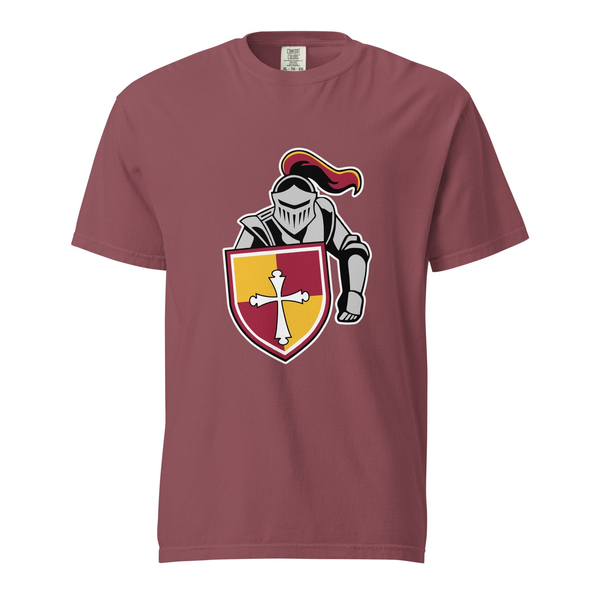 Signature | Comfort Colors T-Shirt | Scecina High School Track and Field | Crusader Logo