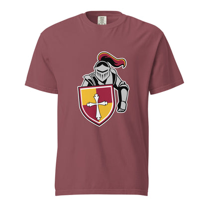 Signature | Comfort Colors T-Shirt | Scecina High School Track and Field | Crusader Logo
