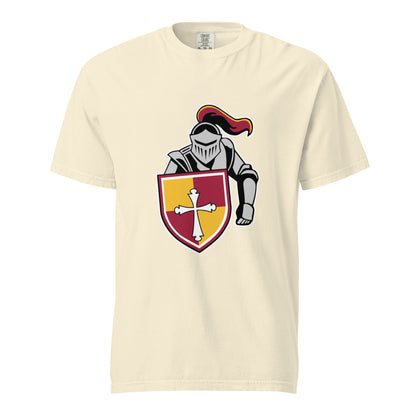 Signature | Comfort Colors T-Shirt | Scecina High School Track and Field | Crusader Logo