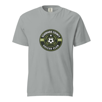 Signature | Comfort Colors T-Shirt | Schoharie County Soccer Club | Badge Logo