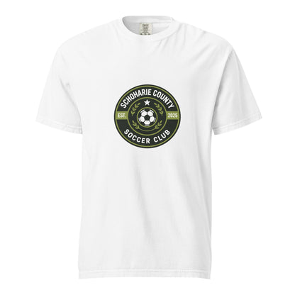 Signature | Comfort Colors T-Shirt | Schoharie County Soccer Club | Badge Logo