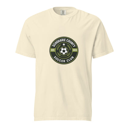 Signature | Comfort Colors T-Shirt | Schoharie County Soccer Club | Badge Logo